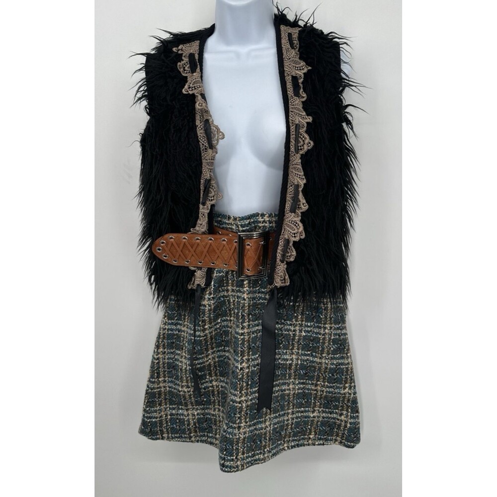Women’s Vintage Pendleton Blue and Green Wool Pencil Skirt-Size 4/24 only skirt